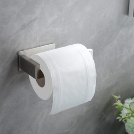 YIGII YIGII Toilettenpapierhalter Ohne Bohren Klopapierhalter Edelstahl Gebrstet Wc Rollenhalter Selbstklebend Klorollenhalter und 2 Stck Klebehaken fr Bad und Kche