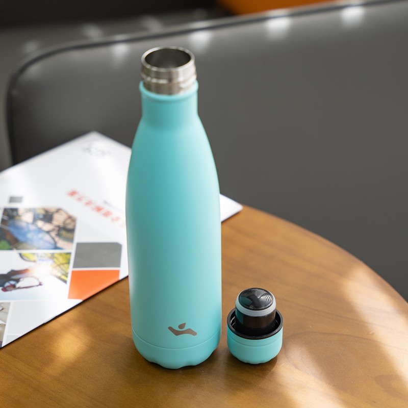 Konokyo Botellas de agua de acero inoxidable aisladas de 17