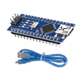 PAMEENCOS 1 pcs ATmega328P Mini USB Nano V3.0 CH340G 5V 16M Micro-Controller Board for Arduino with USB Cable