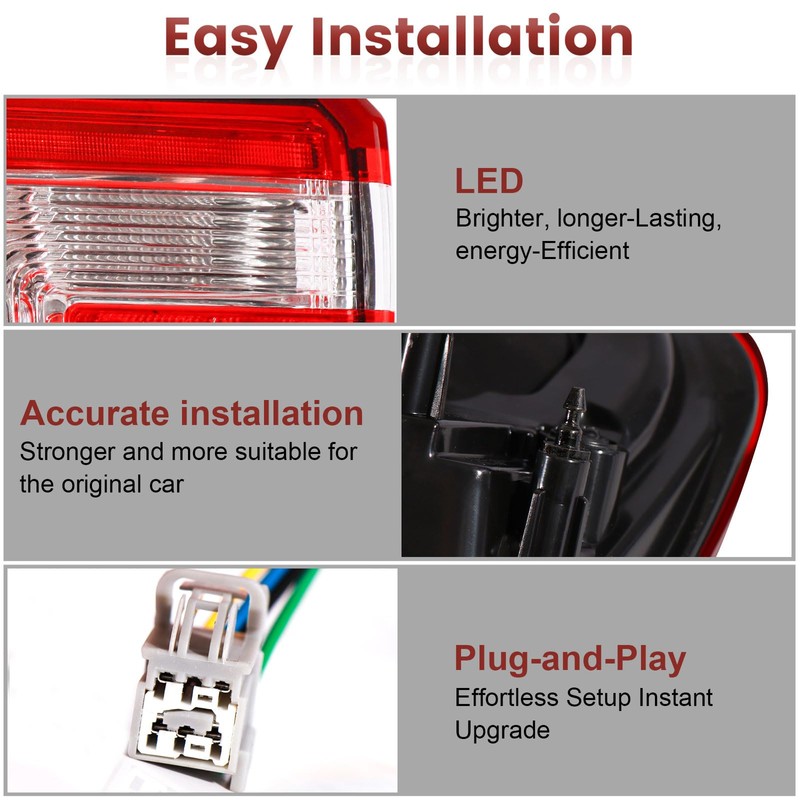 Right Tail lights Assembly Compatible with 2016-2019 Ford Explorer OE