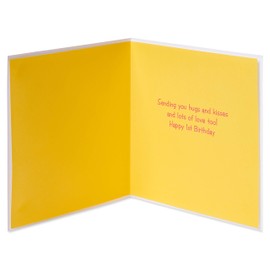 Papyrus 1st Birthday Card (Hugs and Kisses)