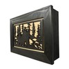 Hidden Gun Cabinet with a 3D Black Bear and Forest