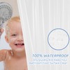 downluxe Set of 2 Waterproof White Shower Curtain Liner -