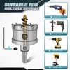 Zeliceka TCT 14 pcs Carbide Hole Saw Kit for Hard