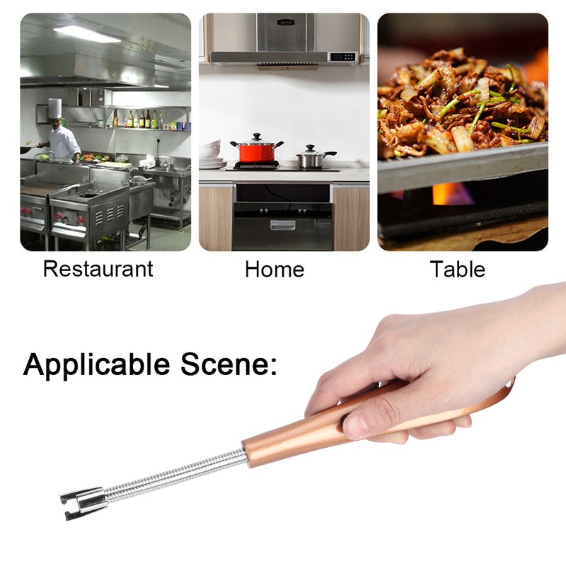 Windproof Pulse Ignition Portable BBQ Lighter Barbecue Lighter with Battery