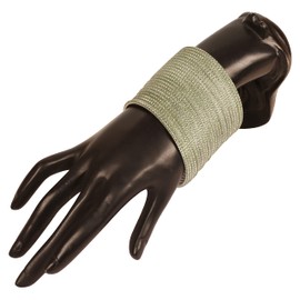 Touchstone Pastel Colour Bangle Collection, Indian Bollywood Hand Drilled Silver Tinge Light Military Green Color Designer Jewelry Bracelets Bangle. Set of 24. For Women