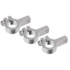 3Pcs Tube Clamp Hub Aluminum Shaft Clamping M4 Thread Mounting