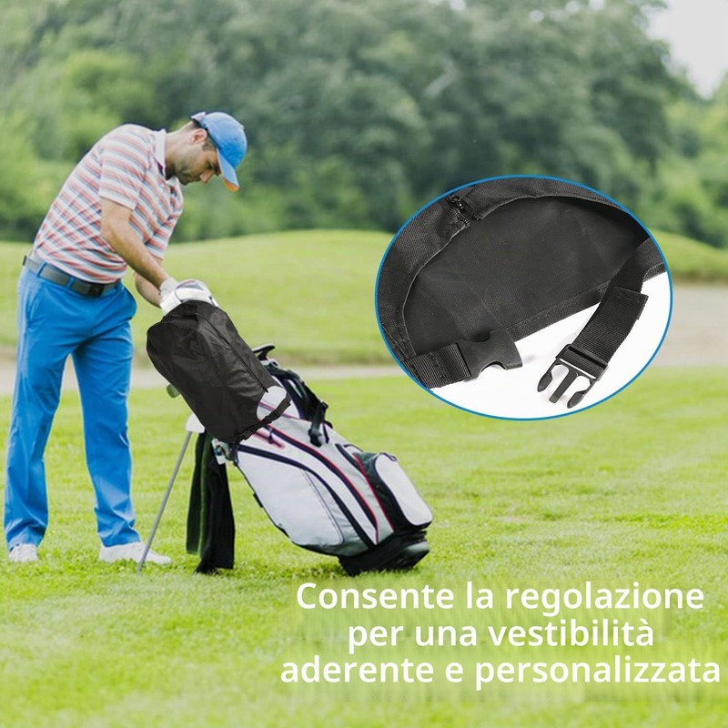 Rilime Copertura antipioggia per sacca da golf, impermeabile, per uomo