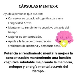 Cap Mentex Concentracion Memoria Demencia Senil Vitamina B12 Sabor Sin Sabor