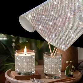 TOMALL Bling Self-Adhesive Sticker DIY Sheet Crystal Rhinestones Sticker for Craft Sparkling Diamond Decoration Glitter Gem Sheet for Car Phone Shoes Gifts Sparkling Decorations 9.4x7.9 in (Colorful)