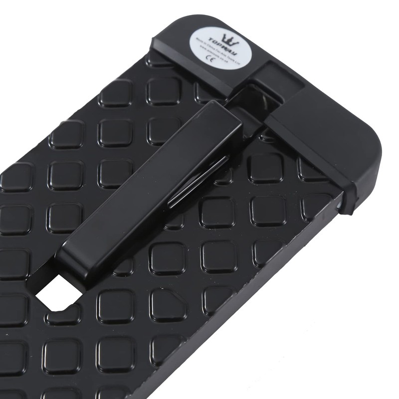 TOPWAY Car Doorstep Foot Folding Pedal 2Pcs, Max Loading Capacity