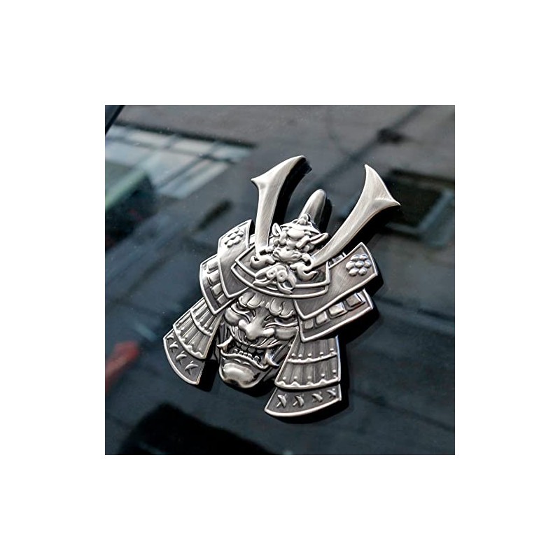 Xinaishan Car Emblem Metal 3D 3D Ghost Samurai Sticker Bike