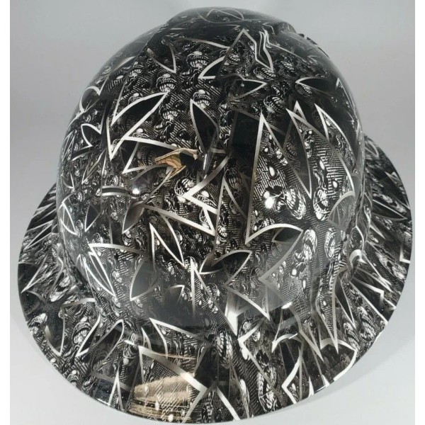 Pyramex New Full Brim Hard Hat Custom Hydro Dipped CHOPPER.