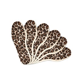 6 Pairs of Kaps Leopard Insoles Set for Women, Comfortable Shoe Insoles for Daily Use, Women's Insoles with Stylish Leopard Design (42 EUR / 9 UK/Women)