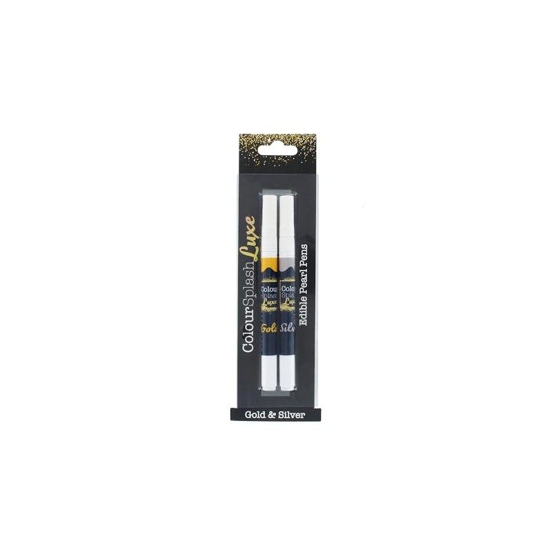 Colour Splash Luxe Pearl Pens | Gold & Silver |