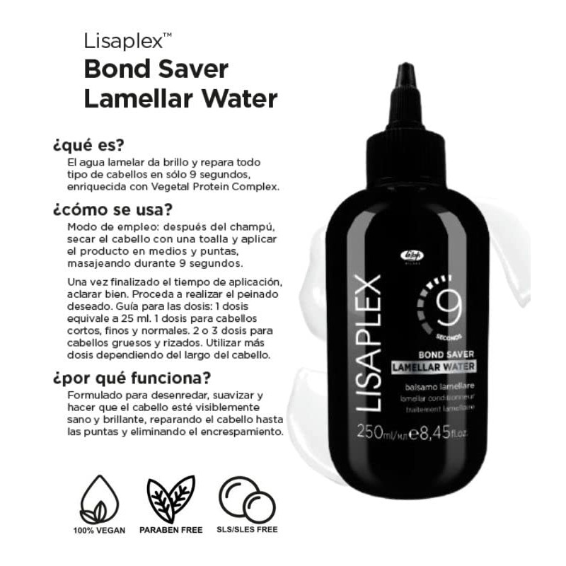 Lisaplex Lamelar Water | Laminar Hair Repair in 9 Seconds