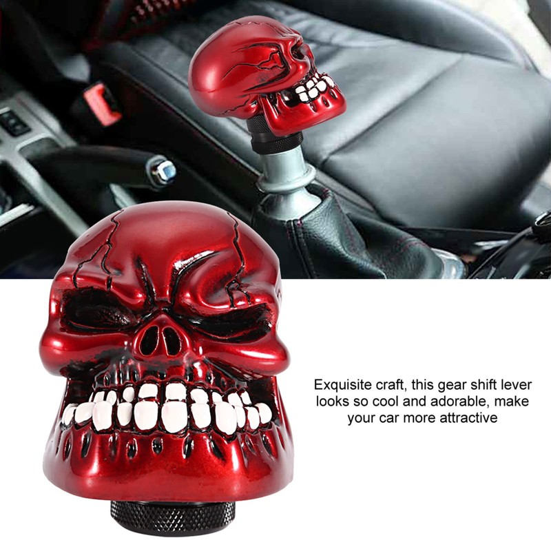 Ausla Gear Knob, Universal Skeleton Skull Head, Car Modified Gear