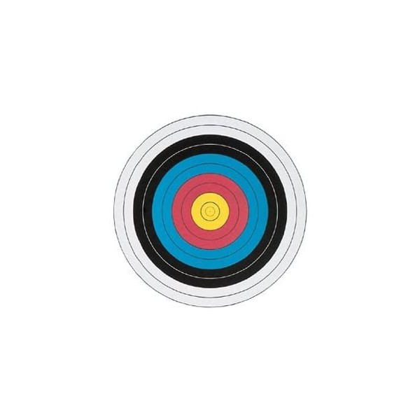 3 Pc. Archery COLOR Target Faces - Heavy Duty Paper - Official World Archery FITA 40 cm -
