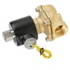 3/4 Inch DC 12 V Brass Solenoid Valve Powerless Open