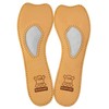 Saphir Blue Men's Tanned Leather Metatarsal Cushion, 3/4 Insole, Sole Blister Bunion, natural tan
