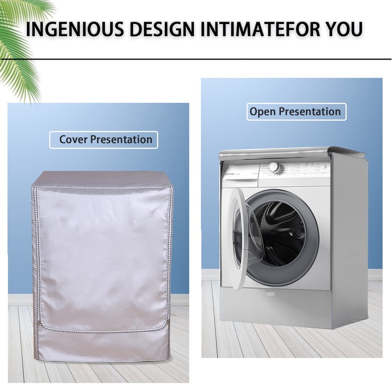 Washing Machine Cover, Dustproof, Front Loader, Washing Machine Drying, Waterproof