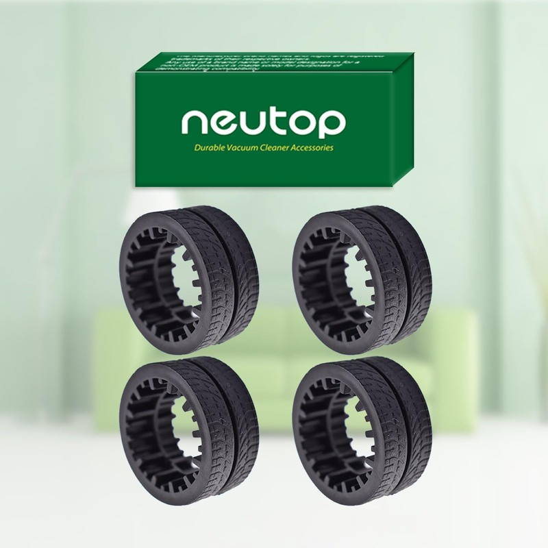 Neutop Replacement Rubber Wheel Tires Compatible with iRobot Braava Jet