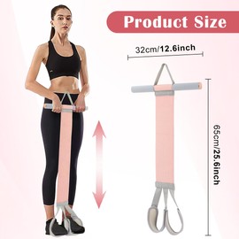 Full Body Resistance Band Set with Handles Yoga Pedal Resistance Band Anti-Broken Elastic Sit Up Pull Rope for Strength Training Stretch Bands Workout Equipment (Color:Pink)
