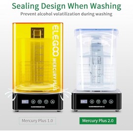 Elegoo Mercury Plus Máquina Lavado Curado Impresora Lcd Dlp Sla Photon Mono Caja Limpieza Modelos Resina Lavar Modelo Impresos