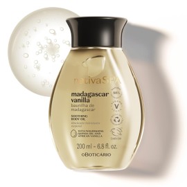 Nativa SPA by O Boticário, Madagascar Vanilla Body Oil, Soothing & Moisturizing, 6.8 Ounce