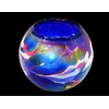 D&J Glassware Friendship Mini Globe Tea Light in a Blue