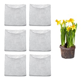 Aulock 6 Pack 1 Gallon Root Stainless Steel Guard Baskets for Plants - Heavy-Duty Gopher Bulb Wire Cages, Reusable Root Wire Baskets, Burrowing Animals Cages for Trees Flowers Bulbs Root Protect