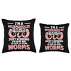 Worm Composting Bin Vermicomposting Bin Worm Farm Composter Throw Pillow