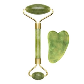 Revitalize Skin with Jade Face Lift Roller - Color: Emerald