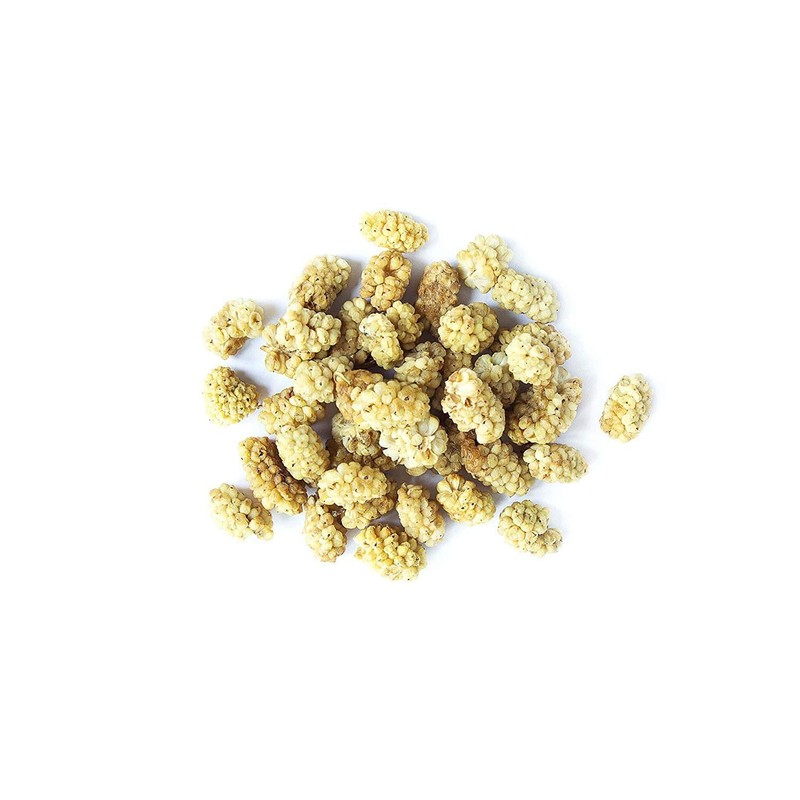 Organic Dried White Mulberries, 5 Pounds - Non-GMO, Unsulfured, Bulk