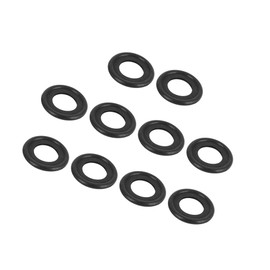 INFINAUTO 10pcs M12 Rubber Oil Drain Plug Washers Seals Gaskets Universal for Car Auto Black Durable Material Stylish Design