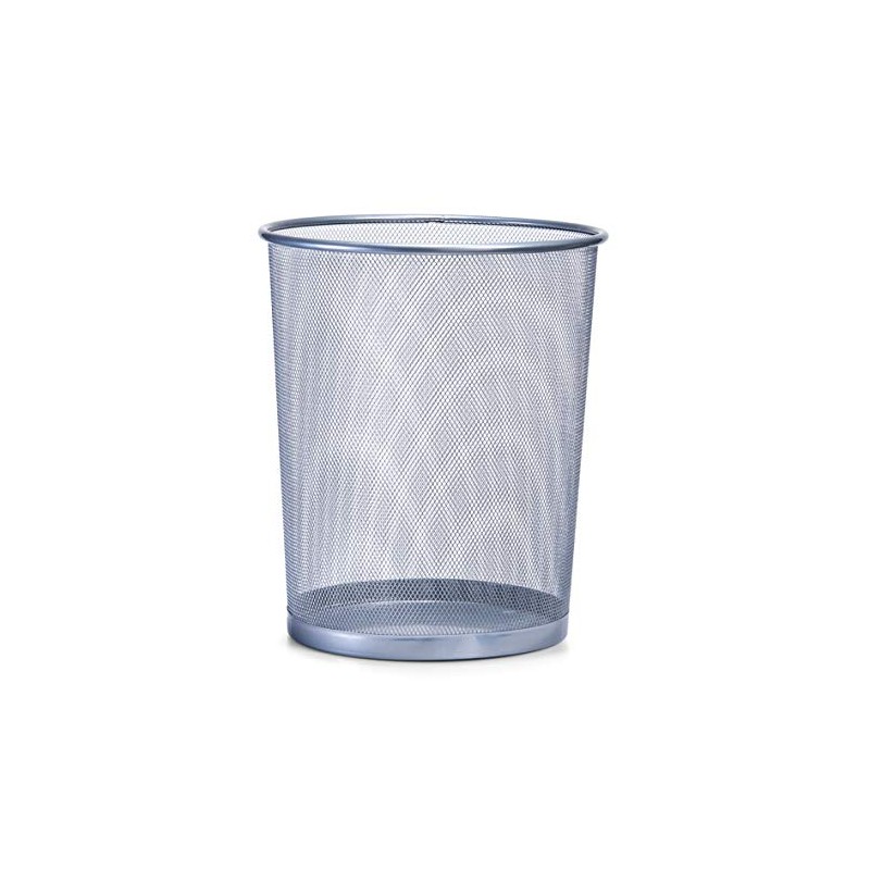 Zeller Paper Bin 29,5x35cm, Silber/Stahl, Multi-Colour, 29.5 x 29.5 x
