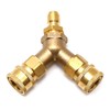 EATAKWARD Pressure Washer Tee, 3/8 Inch Fitting, Splitter Coupler, Quick