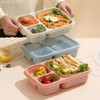 Poemtian 4 Pack Bento Lunch Box Set, Meal Prep Container,