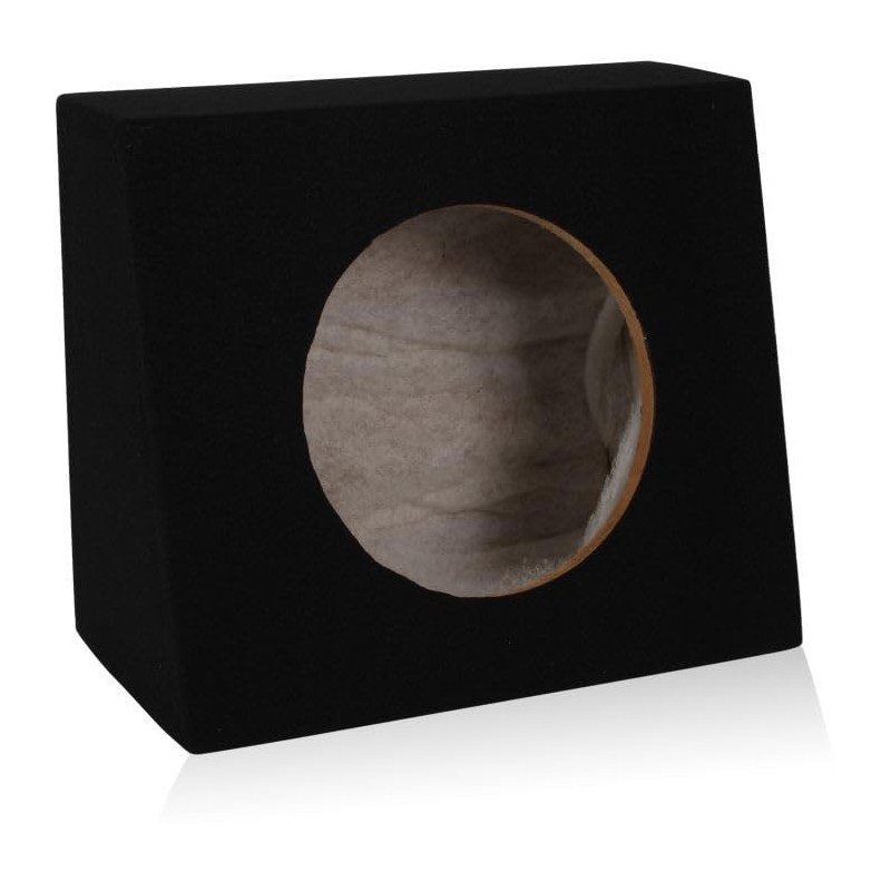 Single 10" Subwoofer Angled Truck or Hatchback Box Enclosure