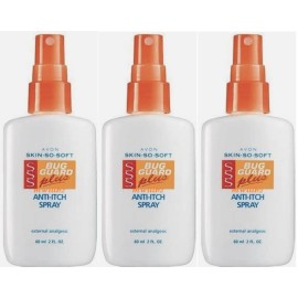 Avon Lot of 3 - Avon Skin So Soft Bug Guard Plus Anti-itch Spray 2oz for Itch Relief