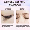 Landrain Pack of 12 3D Magnetic Lashes, Magnetic Eyelashes, Natural