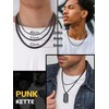 PROSTEEL Men's Necklace High Quality Stainless Steel Plate Venetian Chain
