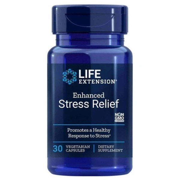 Life Extension Natural Stress Relief, 30 vegetarian capsules