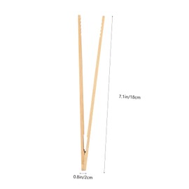 SHOWERORO 10pcs Handmade Bamboo Tea Clip Holder Teacup Tongs for Tea Making Accessories Great for Teahouses Offices and Home Use