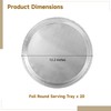 Homaisson 20 PCS Disposable Aluminium Foil Serving Trays, 12” Round