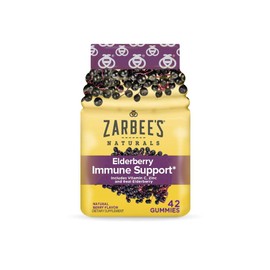 Zarbee's Adult Elderberry Immune Support Gummies, Berry 42ct