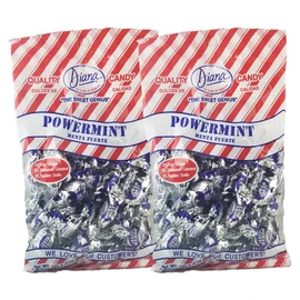 Diana Power Mint - Powerful Breath Mints Individually Wrapped - 220g Hard Candy Pouch (Pack of 2)
