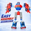 iPlay, iLearn Kids Magnetic Transform Robot Toy, Toddler Construction Truck