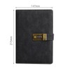 Vintage A5 Notebook PU Covered Diary with 3-digit Lock Notepad