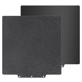 HIKUDIY Black PEI Build Plate for Adventurer AD5X/5M/5M Pro, Smooth PEI+Textured PEI Spring Steel Flexible Platform for Neptune 3 Pro/4, Kobra, Ender 3/3 Pro/3S1/3 v2, CR 20/CR 20 Pro, Ender 5/5 Pro